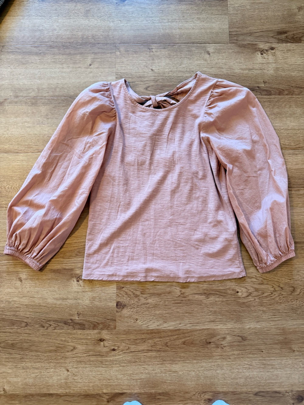 Nation LTD Dusty Rose Puff-Sleeve Long Sleeve Top